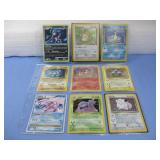 Nine Pokemon Trading Cards W/ 1st Edition Cards