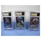 Three Graded Japanese Pokemon Cards