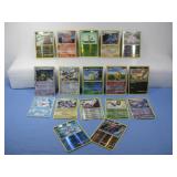 Seventeen Pokemon Trading Cards W/ Holos