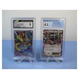 Graded Zeraora & Rayquaza Japanese Pokemon Cards