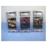 Three Graded Japanese Pokemon Trading Cards