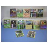 Thirteen Assorted Pokemon Trading Cards