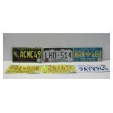 Six License Plates NM, CO & CA