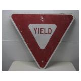 Yield Street Sign 33.5' x 29.5' See Info