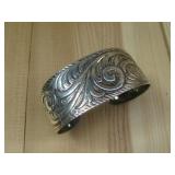 Sterling Silver Floral Bracelet Hallmarked