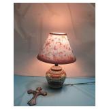 Southwest Style Resin Lamp 16' & Cross See
