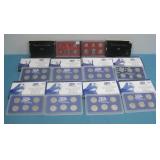 Ten 1999-2006 US Mint Proof Sets
