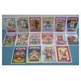 Sixteen Garbage Pail Kid Trading Cards
