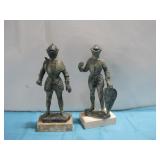 Two Knight Statues 8.5' Tall