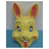Vtg 1970s Plastic Halloween Rabbit Mask See Info