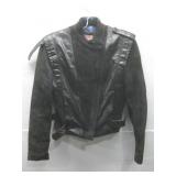 Vtg Special Mode Black Leather/Suede Jacket See