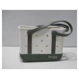 Bitty Bojgg Bag Green & Cream Colored Bag