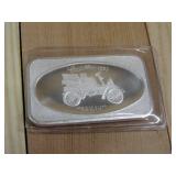 Cadillac 1903 One Ounce .999 Fine Silver Ingot