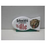 Vtg Schmidt's Beer Advertisement Sign 13' x 7'
