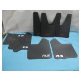 Carbon Fiber Effect Mud Flaps For Compact Cars