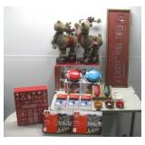 Assorted Christmas Decor 2-Pc Moose Decor See Info