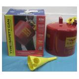NIOB 5 Gal. Eagle Gas Can Type 1 Safety Can See