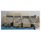 Three Boxes Of Metal Shelving Brackets