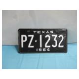 1964 Texas Plate