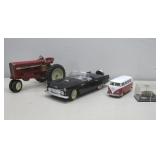 Vtg Cast Iron Tractor, Die Cast VW Bus & More
