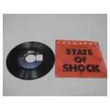 Vtg Jacksons State Of Shock 45 Vinyl See Info