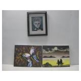 Two Original Oil Painting & Framed Photo See Info