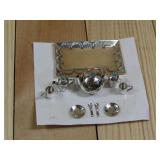 10 Pcs. Navajo S.S. Tested & Turq. Mini Tea Set