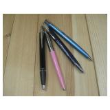 Four Parker Ball Point Desk Pens Two Work