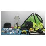 Assorted Sports Equipment & Duffel Bags See Info