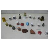 Assorted Collectible Thimbles & More