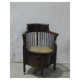 Antique Carters Wooden Commode Chair See Info