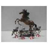 Resin Horse Sculpture, 4 Vtg Carousel Horses See