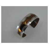 S.S & Copper Navajo Douglas Etsitty Bracelet