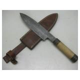 Japanese Chefs Knife Damascus Steel Quenty See