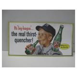 1956 7up Store Cardboard Sign NOS 21' x 11'