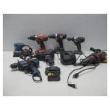 Drills, Milwaukee Grinder, Assorted Battery Packs
