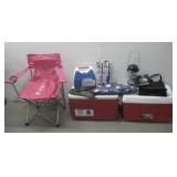 Assorted Camping Supplies & More See Info