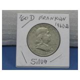1960D Silver Franklin Half Dollar