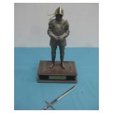 Vtg Medieval Knight In Armor AM Radio See Info