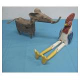 Wood Carved Chicken & Elephant Observed Damage
