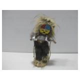 Signed Native American Kachina Doll W/Sunface 12'