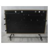 Rolling Slatwall Display Shelf See Info