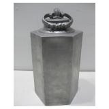 Vtg Engraved 1754 Pewter Bottle W/ Hallmarks