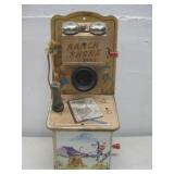 Vtg Gong Bell Ranch Phone 39R2 Child Toy See