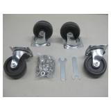 Four 3 1/2' Roller Wheels & Bolts