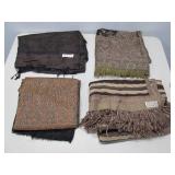 Four Scarves Pasmina Silk Mix,Wool Silk Mix & More