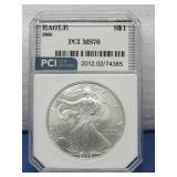 PCI Graded 2006 Silver Eagle Dollar