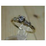 10k Gold Diamond Ring Tested