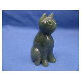 Stone Carved Cat 2' Tall