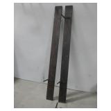 Two Wooden Shelves W/ Brackets See Info